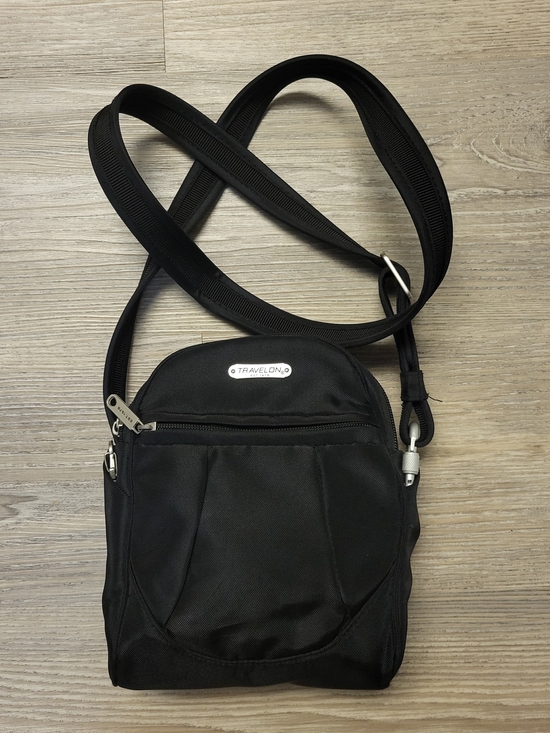 Travelon Handbags - Travelon Black Compact Anti-Theft Crossbody Bag